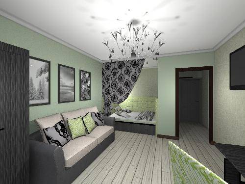 Спальня-гостиная: 6 современных дизайн-идей и фото 2017 с фото