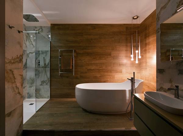 Супер-идеи дизайна отделки ванной комнаты пластиковыми панелями - фото