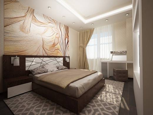 Стильный интерьер спальни 12 кв м: 3 популярных стиля с фото