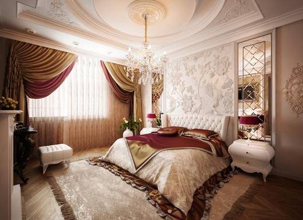 Добротная классическая мебель для спальни: 6 предметов гарнитура - фото
