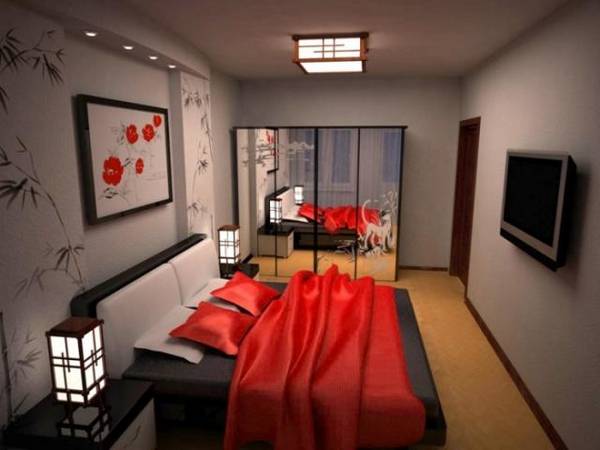 Дизайн прямоугольной спальни: 4 главных фактора с фото