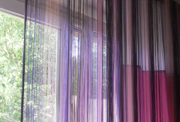 Чем примечательны шторы «лапша» и как их применять в интерьере? - фото