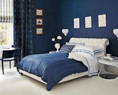Элегантная синяя спальня в вашем интерьере: 5 сочетаемых цветов - фото
