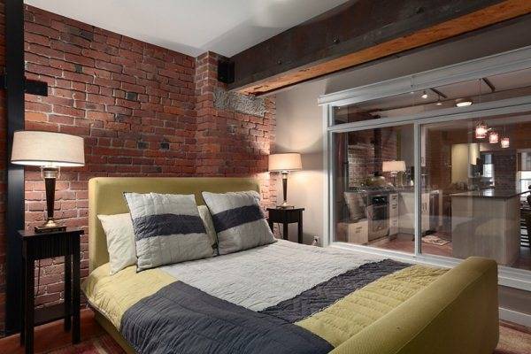 Спальня в стиле лофт: 5 отличительных особенностей с фото