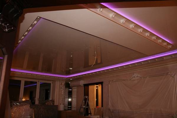 Выбор и установка: светодиодные ленты для подсветки потолка - фото