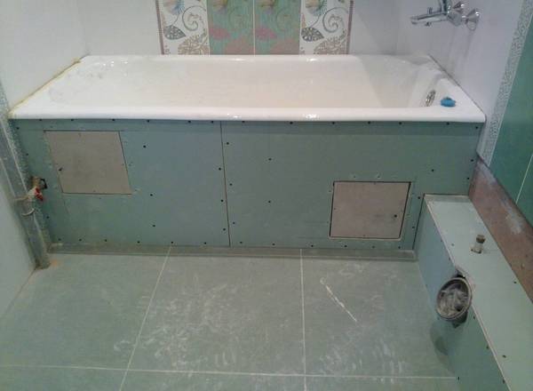 Правила укладки плитки на гипсокартон в ванной комнате с фото